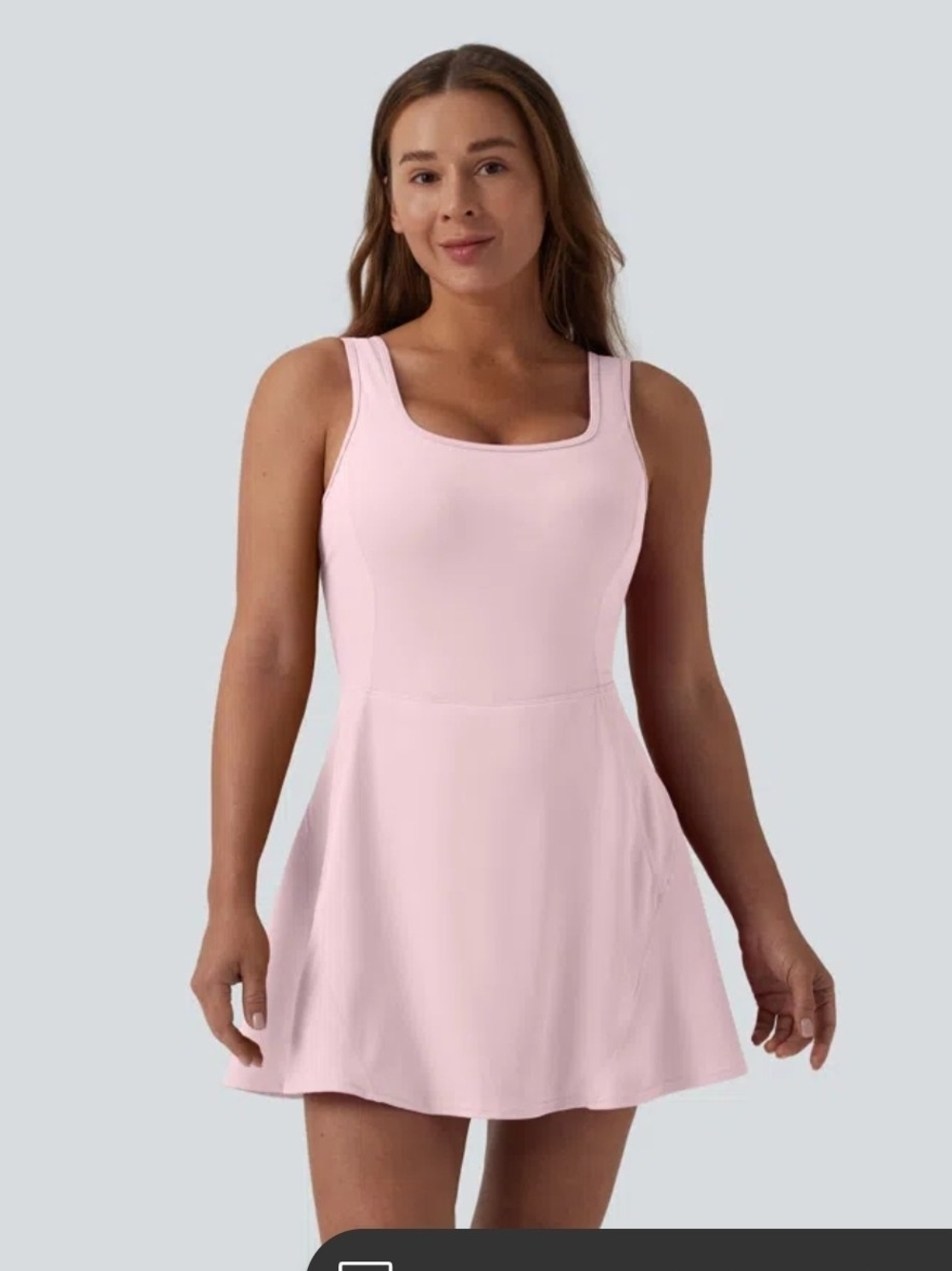 Halara Backless Twisted Flare Dance Active Dress Pink Like New Size Xl